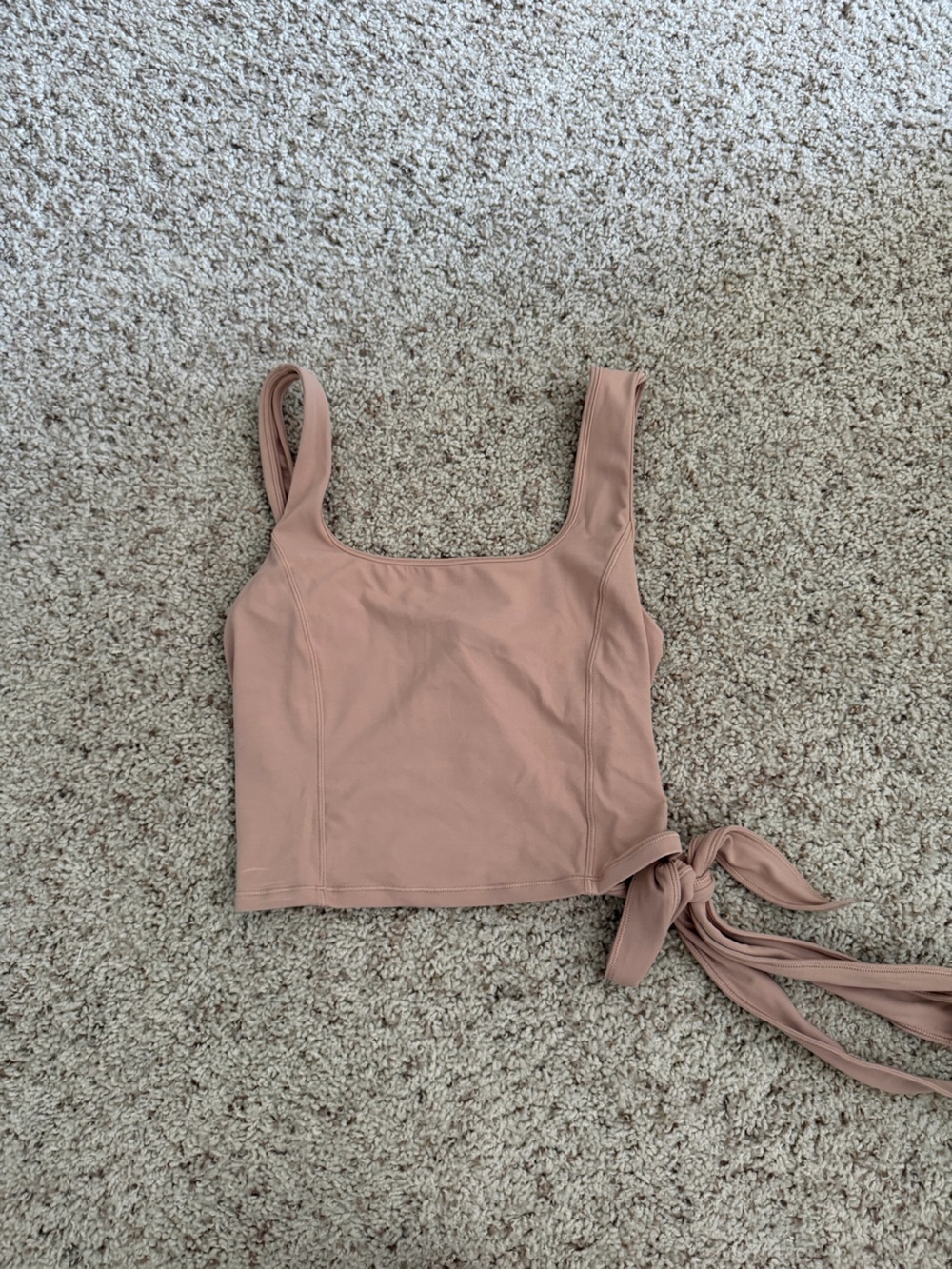 lululemon athletica Dusty Rose Tank Top with Side Tie